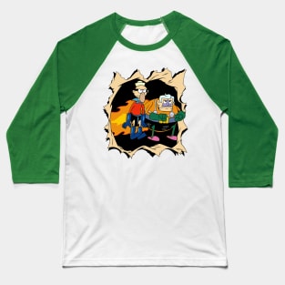 Mermaid Man and Barnacle Boy break the fourth wall Baseball T-Shirt